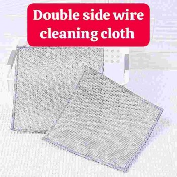 Double Layer Scrub Cloth Pad Sponge