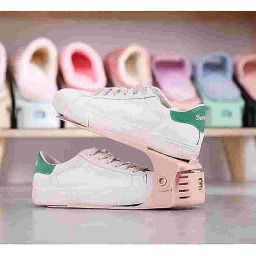 Adjustable Shoe Slots Rack Plastic