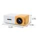 Mini Projector with HDMI Cable