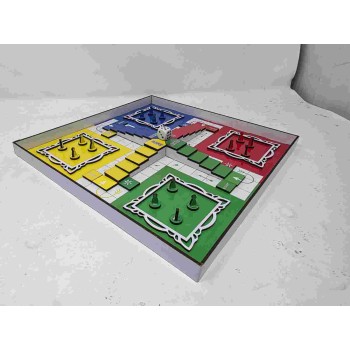 3D Ludo Game + Snakes & Ladders – MDF Wooden