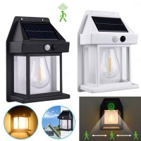 Solar Wall Lights Single Bulb Outdoor