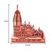 Ram Mandir 6 inches  3D Wooden Model