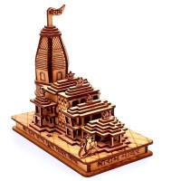 Ram Mandir 6 inches  3D Wooden Model