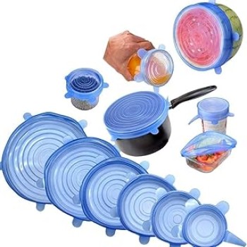 Silicone Stretch Lids Set of 6