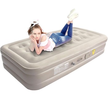 Single Air Bed Mattress With Built-in Pump