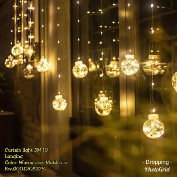 Ball Curtain Light 3 M 10 Hanging Wish
