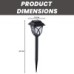 Solar Crystal Lawn Lights  ( Pack of 2 )