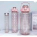 3 in 1 Transparent Water Bottle Set