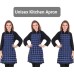 Unisex Kitchen Apron Checkered Design