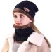 Woolen Cap With Neck Scarf