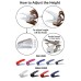 Adjustable Shoe Slots Rack Plastic