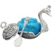 Duck Shape Blue Colored Glass
