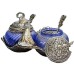 Duck Shape Blue Colored Glass