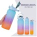 3 in 1 Water Bottle Set Motivational