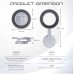Magnetic Rings Phone Holder for Car Dash, Board