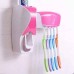 5 Toothbrush Holders & Dispenser
