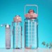 3 in 1 Transparent Water Bottle Set