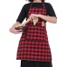 Unisex Kitchen Apron Checkered Design