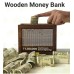 Wooden Money Box With Counting Target