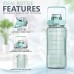 3 in 1 Transparent Water Bottle Set