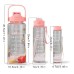 3 in 1 Transparent Water Bottle Set