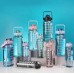 3 in 1 Transparent Water Bottle Set