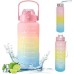 3 in 1 Water Bottle Set Motivational