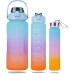 3 in 1 Water Bottle Set Motivational